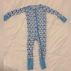 Gently used Little Sleepies Pajamas 6-12 months